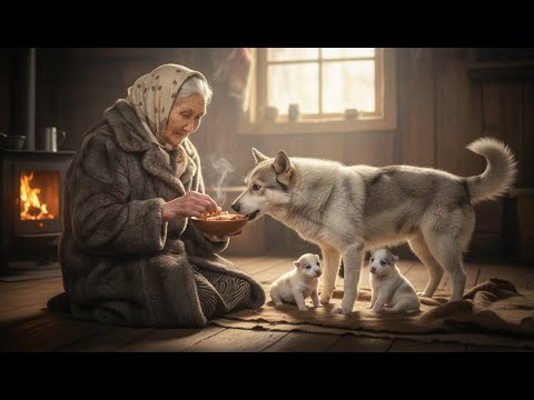 She Found a Freezing Mother Dog and Newborns in a Blizzard | 80-Year-Old Woman's Rescue in Siberia
