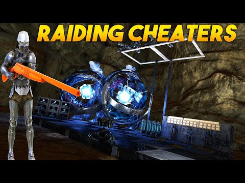 We ONLINE Raided CHEATERS ALPHA Base For Huge LOOT - ARK