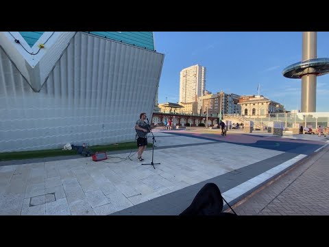 Very beautiful song! Musician James Bartlett from Kerry! Busking at Brighton Beach