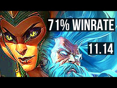 CASSIOPEIA vs ZILEAN (MID) | 71% winrate, 9/1/0, Legendary | BR Diamond | v11.14