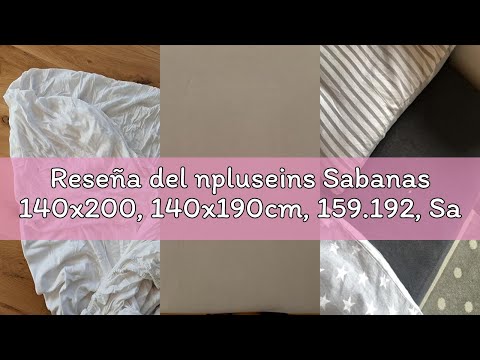 Reseña del npluseins Sabanas 140x200, 140x190cm, 159.192, Sabana Bajera Algodon, 100%, Muchos Colore