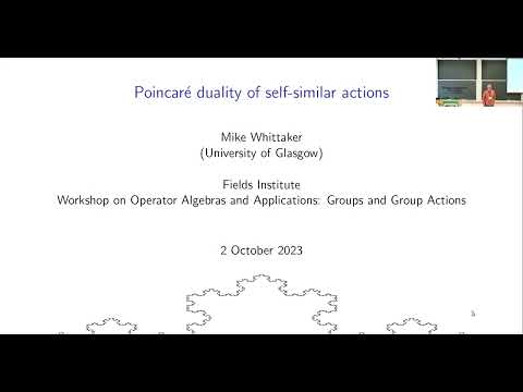 Poincaré duality of self-similar actions