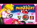 Mario Kart 64 150cc Flower Cup Peach Gameplay
