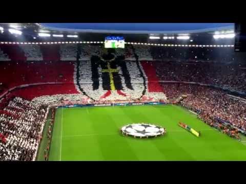 Fc Bayern vs Fc Barcelona Champions League Halbfinale Einlauf Fan Video Choreo 3:2