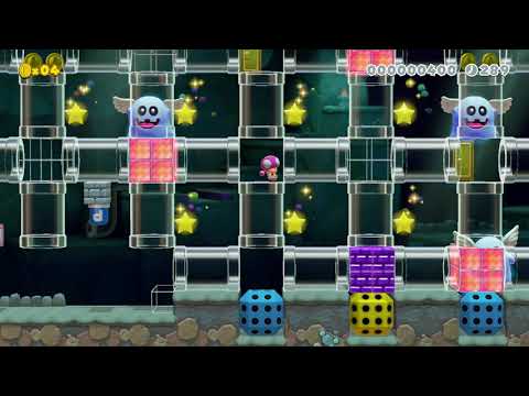 とうめい土管迷宮!? by ドゥル - Super Mario Maker 2 - No Commentary 1cb 022020