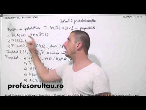 48   cls10   Matematici financiare   calculul probabilitatilor   partea 2 - profesorultau.ro