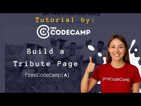 Build a Tribute Page with HTML & CSS | freeCodeCamp Project Tutorial