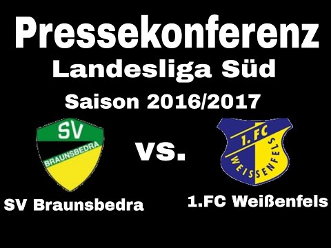Pressekonferenz nach dem Spiel SV Braunsbedra gegen 1.FC Weißenfels