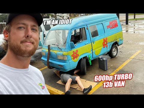 Breaking Down Repeatedly In the Mystery Machine On a Road Trip Across Houston Texas...