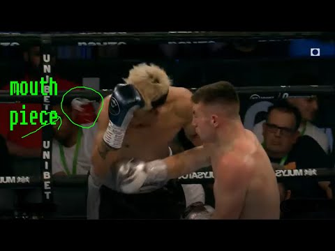 Pierce O'Leary DROPS THE BIG BANG ON Robin Zamora KNOCKING MOUTH PIECE ACROSS THE RING