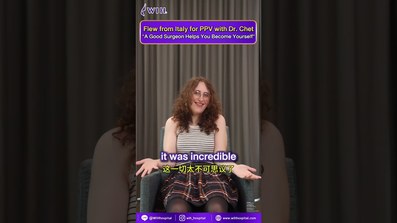 After years of research, Jessica, Italy, chose  for her PPV Vaginoplasty in Thailand