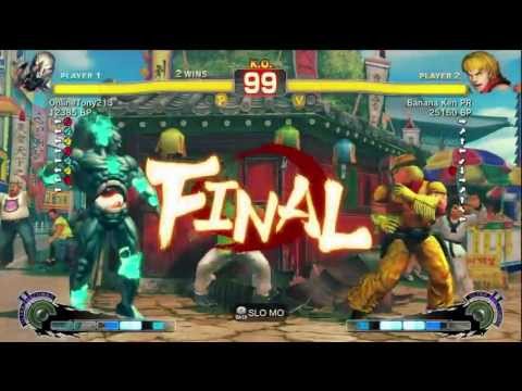 Banana Ken PR [Ken] vs OnlineTony [Seth] SSF4 Endless Battle Matches - Xbox Live