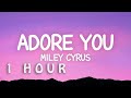 1 HOUR Miley Cyrus Adore You Lyrics