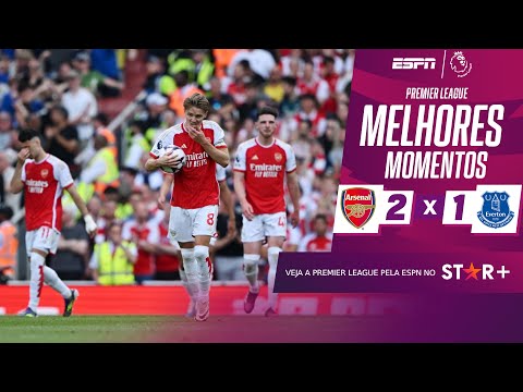 Gols e lances de Arsenal x Everton