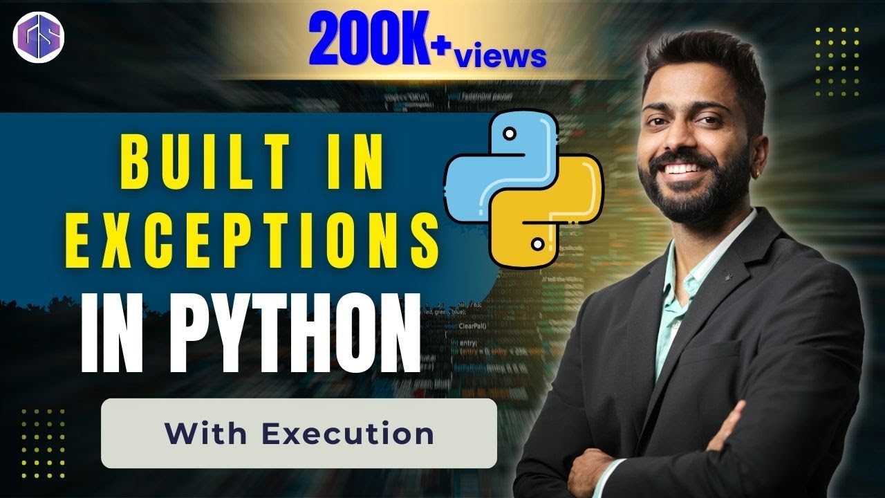 Lec-29: Built-in Exceptions in Python | Python 🐍 for Beginners