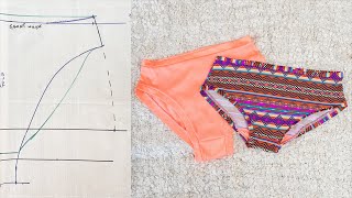 How to make UNDERWEAR pattern (DETAILED SEWING TUTORIAL INCLUDED)