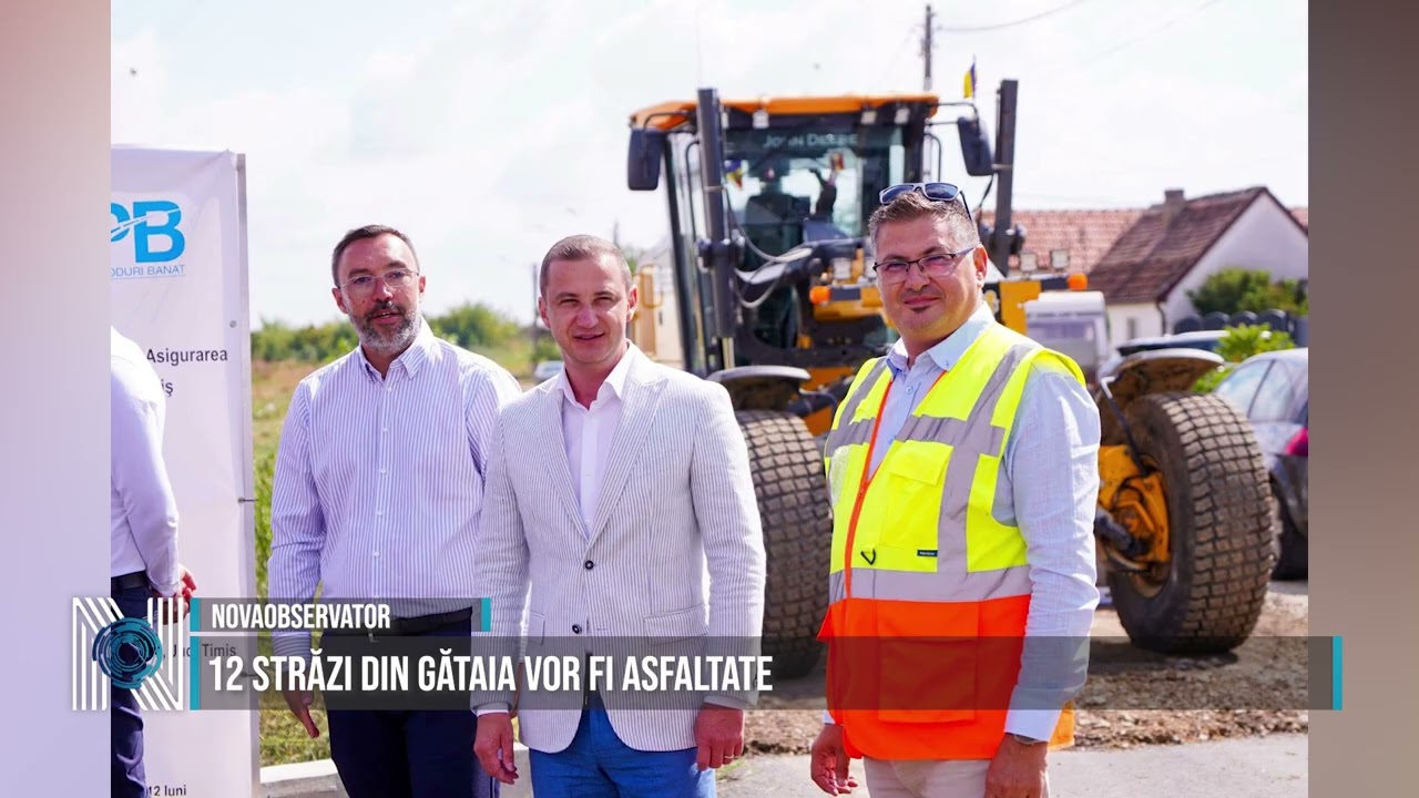 12 străzi din Gătaia vor fi asfaltate