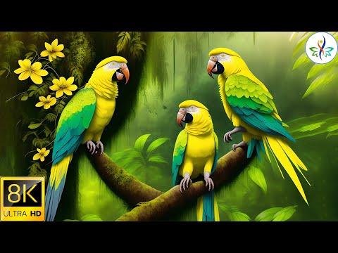 Amazing Colors of Spring 4K Nature Relaxation Film   Relaxing Piano Music   Natural Landscape