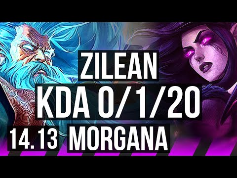 ZILEAN & Sivir vs MORGANA & Caitlyn (SUP) | 0/1/20, 700+ games | EUW Master | 14.13