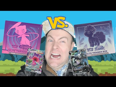 SO MANY GOLD CARDS!!! - FUSION STRIKE VS SILVER TEMPEST ELITE TRAINER BOX OPENING BATTLE