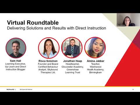 Virtual Roundtable: Delivering Solutions and Results with Direct Instruction, 20th May, 2021