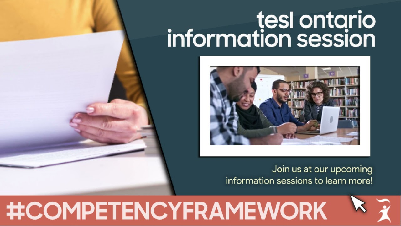 TESL Ontario’s Competency Framework – Attend an Info Session