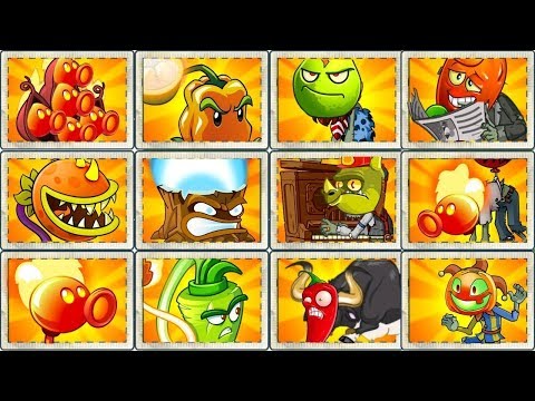 Top 10 Fire Plants in Plants vs Zombies Every Fire Plant Power Up vs All Zombies - Gameplay PVZ 2