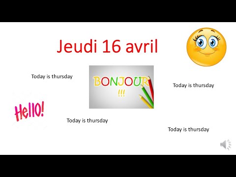 Jeudi 16 avril