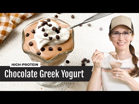 EASY Chocolate Greek Yogurt | High Protein Pudding