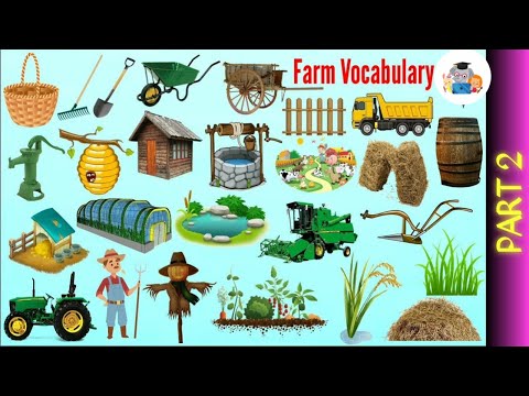 Farm vocabulary with pictures part 2 | videos for kids | abc to z | abc farm | #shorts ABC learning