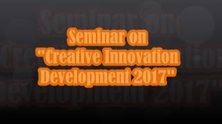 IT_DAD Seminar on Creative Innovation Development 2017