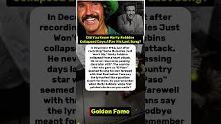 Did You Know Marty Robbins Collapsed Days After His Last Song?. Some Memories Just Won't Die #shorts