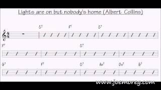 Blues Backing Track, Lights are on but nobody&#39;s home (Albert Collins)