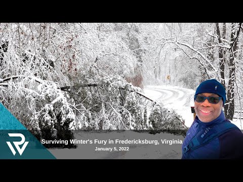 Surviving Winter's Fury in Fredericksburg, Virginia: January 5, 2022 ❄️