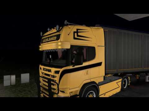 ETS2 [1.26x] Scania V8 sound trip with Michelin DLC