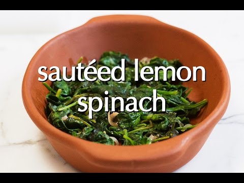 Dinner Party Tonight Shorts: Sautéed Lemon Spinach
