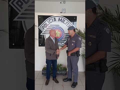 Sanity, visitando a polícia militar de São Manuel/ SP, 8/10/25.