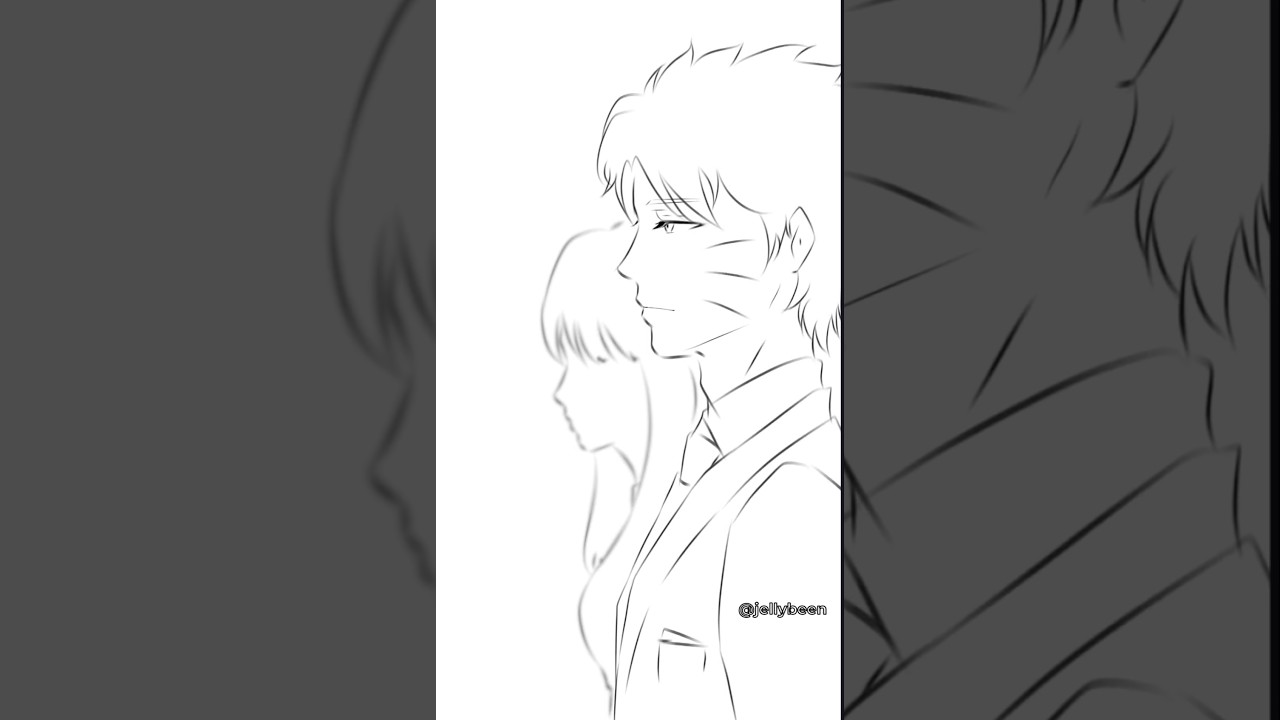 Golden brown💛//#trend#digitalart #sasunaru #sasuke #naruto#anime