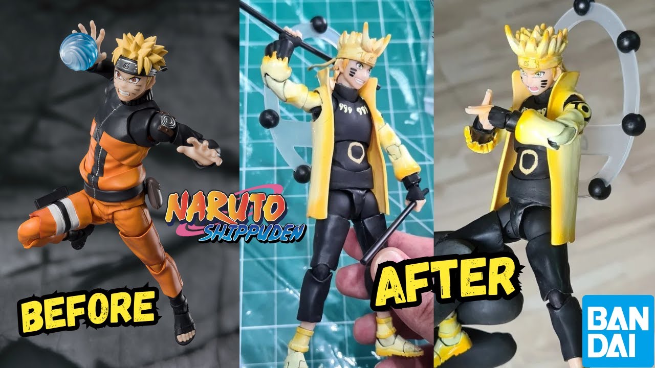 Naruto Six Paths SH Figuarts Bandai CUSTOM - How you can make one