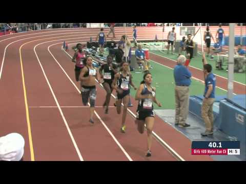 Girls 400m Prelim Heat 5 - New Balance Nationals Indoor 2014