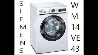 Waschmaschine Siemens WM14VE43 IQ 800 Erstinbetriebnahme, Kindersicherung aktivieren deaktivieren