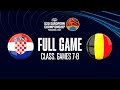 Croatia v Belgium | Full Basketball Game | FIBA U20 European Championship 2022