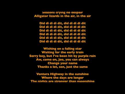 America-Ventura Highway [Lyrics]