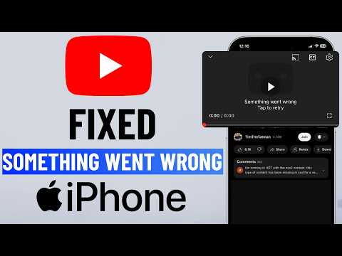 [FIXED] YouTube Something Went Wrong Error on iPhone (2025)