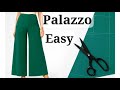 Palazzo Pants ️ Easy Cutting Sewing Tutorial For Beginners