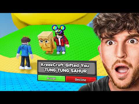 Kreekcraft Gifted Me RAREST BRAINROT in his game..