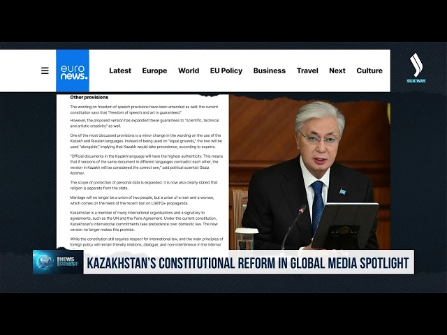 Kazakistan’daki Anayasa Reformu yabancı medyanın gündeminde