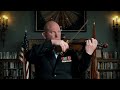 Peter Wilson, former Marine Violinist of The White House, performs the Marines' Hymn