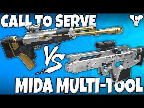 Destiny 2 - The Best Scout? - Mida Multi-Tool Vs The Call To Serve - Battle Of The Best Scout Rifles
