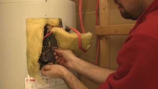 Electric hot water tank element replacement